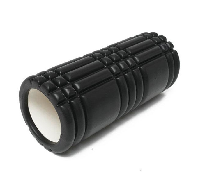 Ролик массажный EasyFit Grid Roller 33 см v.1.0 Черный S53-1157