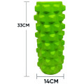 Ролик массажный EasyFit Grid Roller PRO 33 см Салатовый S53-1154
