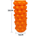 Ролик массажный EasyFit Grid Roller PRO 33 см Оранжевый S53-1155