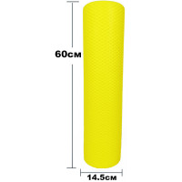 Ролик массажный EasyFit Foam Roller 60 см Желтый S53-1210