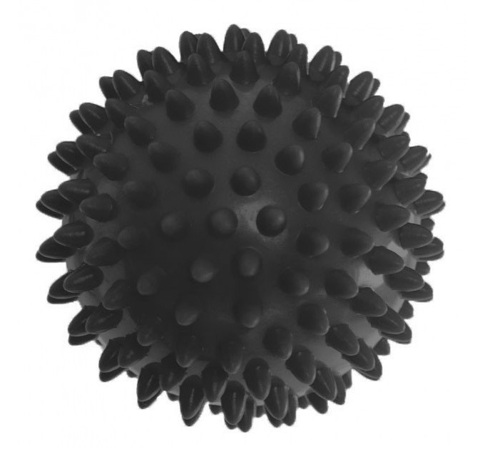 Мячик массажный EasyFit PVC 7.5 см жесткий черный S53-1247