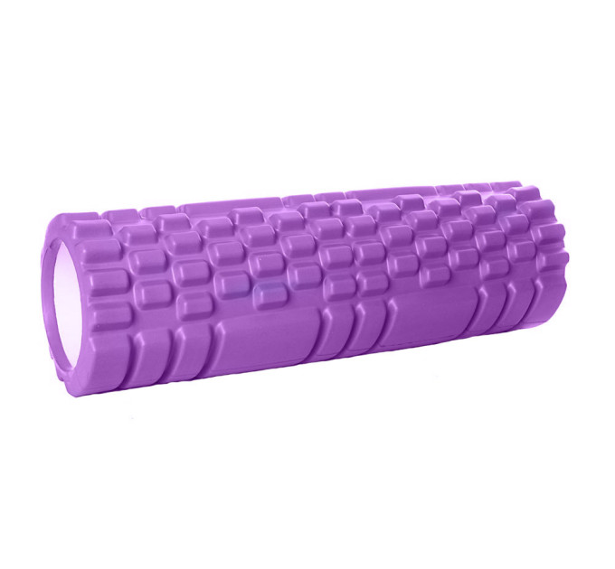 Роллер массажный EasyFit Grid Roller Mini 30 см фиолетовый S53-1256
