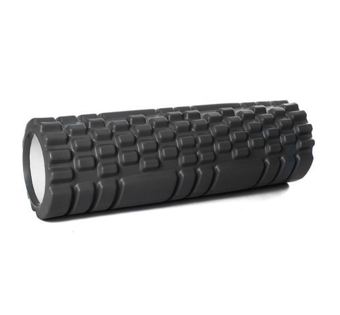 Роллер массажный EasyFit Grid Roller Mini 30 см черный S53-1259