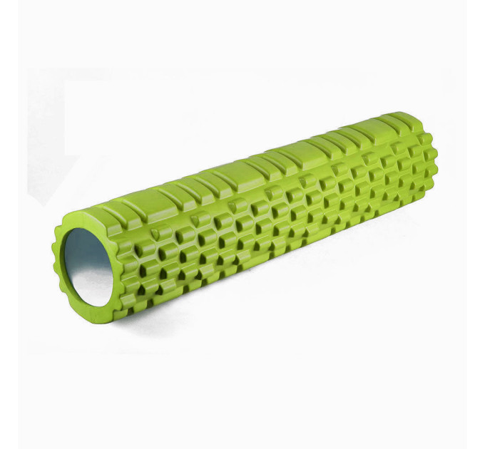 Роллер массажный EasyFit Grid Roller 60 см v.3.1 салатовый S53-1262