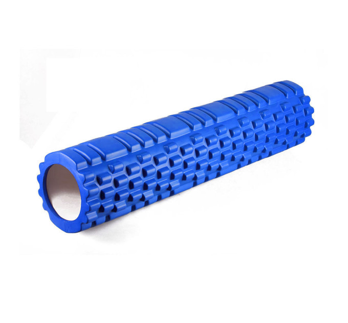 Роллер массажный EasyFit Grid Roller 60 см v.3.1 синий S53-1263