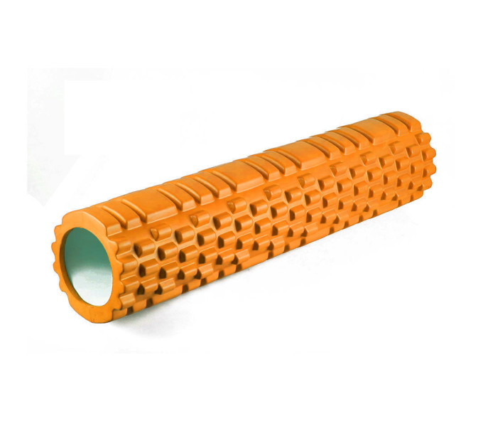 Роллер массажный EasyFit Grid Roller 60 см v.3.1 оранжевый S53-1264