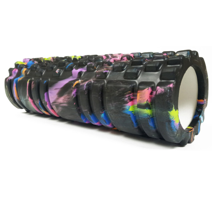 Роллер массажный EasyFit Grid Roller Multi 30 см черный S53-1379