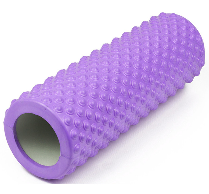 Ролик массажный EasyFit Grid Roller Light 33 см Фиолетовый S53-1407