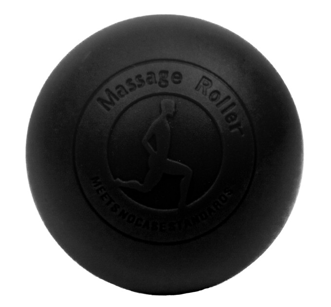 Мячик массажный EasyFit каучук 6.5 см черный S53-1494