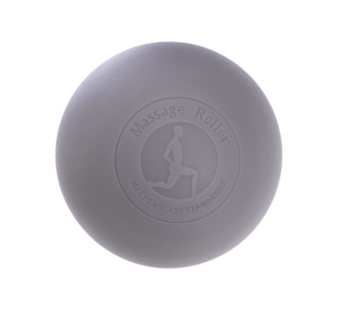 Мячик массажный EasyFit каучук 6.5 см серый S53-1493