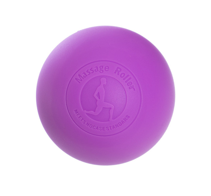 Мячик массажный EasyFit каучук 6.5 см фиолетовый S53-1497