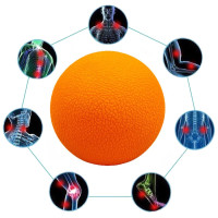 М'ячик масажний EasyFit TPR 6 см оранжевий S53-1501