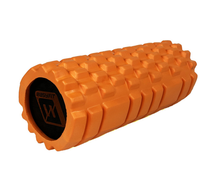 Ролик массажный EasyFit Solid Roller v.1.1s 33 см оранжевый S53-1556