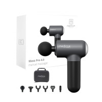 Перкусійний масажер для тіла і м'язів Medica+ MassHand Pro 4.0 Black S44-1904550803