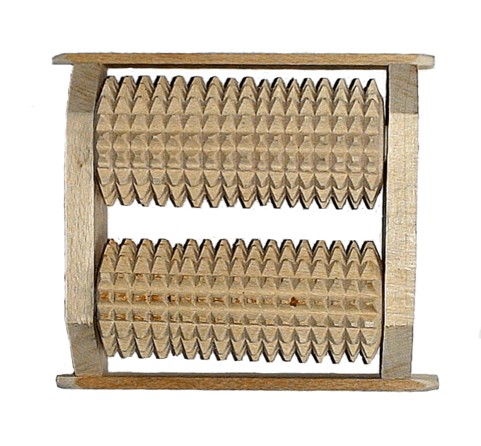 Дерев'яний роликовий масажер для стоп подвійний, Вироби Карпат