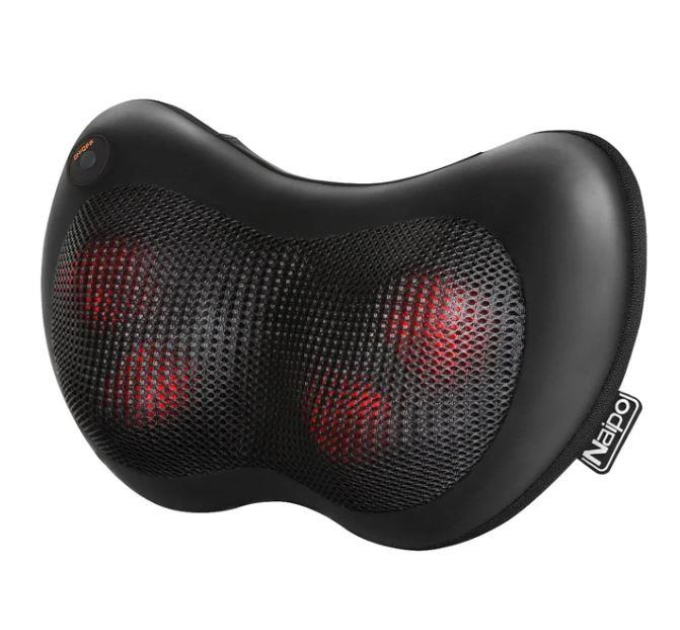 Масажер-подушка Naipo MGP-129А для спини та шиї з підігрівом та Шиатцу