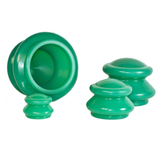 Банки для вакуумного масажу з силікону ЕКО-5 (4 шт / уп)