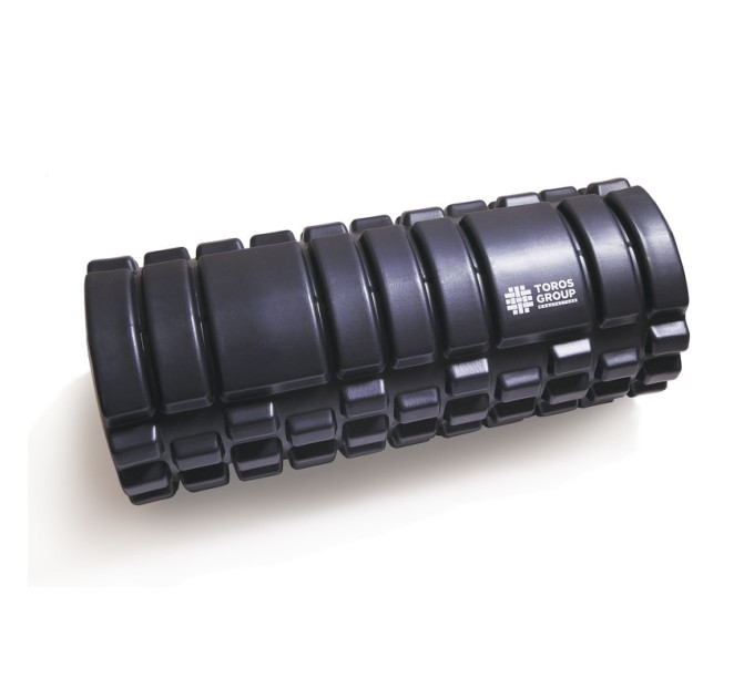 Масажний ролер (валик, ролик) чорний Торос
