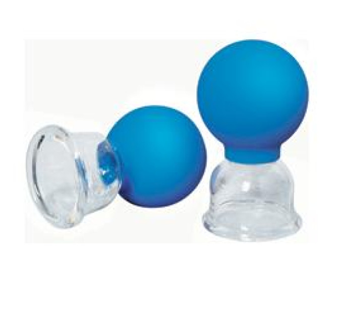 Банки сухі вакуумні універсальні полімерно-скляні 50 мм (8 штук) № 8 Альпіна Пласт