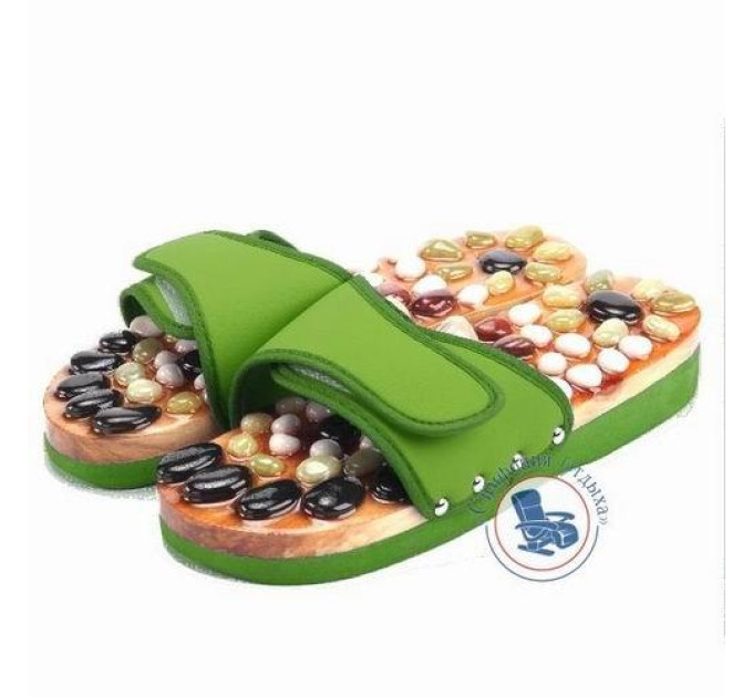 Масажні тапочки з підошвою з натуральних каменів Medic Spa