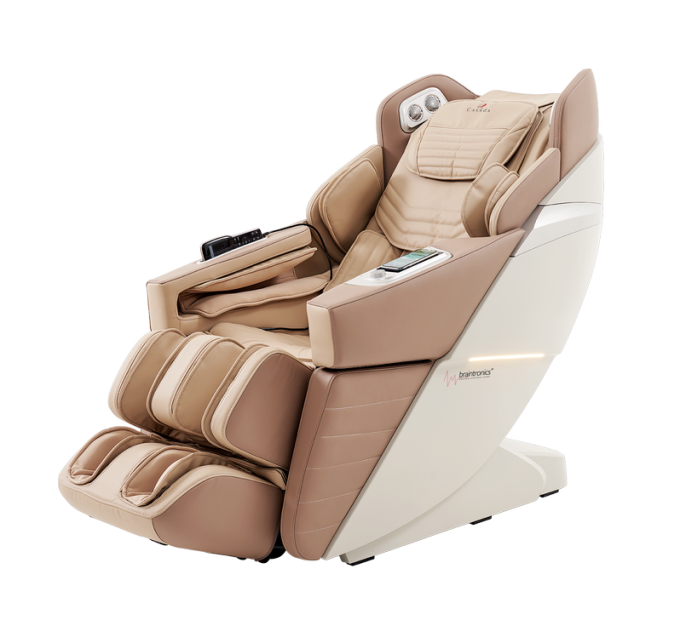 Крісло масажне Casada AlphaSonic III White Khaki S29-100969 Крісло масажне Casada AlphaSonic III White Khaki S29-100969