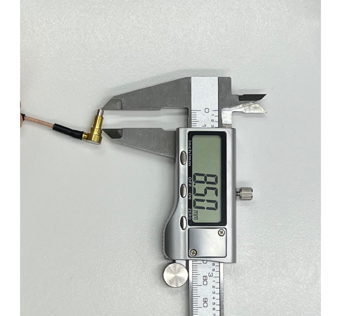 Пігтейл SMA-Male - MS156-Male ВЧ кабель перехідник RG178 5 см (8.5mm) Пігтейл SMA-Male - MS156-Male ВЧ кабель перехідник RG178 5 см (8.5mm)