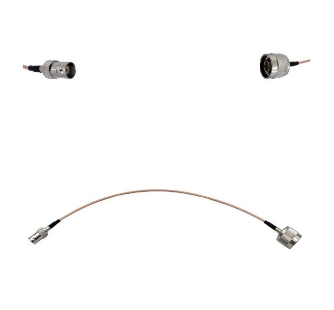 Пігтейл N-Type-Male - BNC-Female ВЧ кабель перехідник RG316 длинна 30 см Пігтейл N-Type-Male - BNC-Female ВЧ кабель перехідник RG316 длинна 30 см