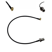 Пігтейл RP-SMA-Male 90° - N-Type-Female ВЧ кабель перехідник RG223 50 см