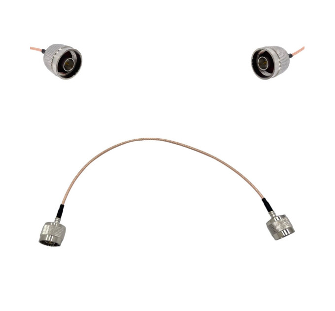 Пігтейл N-Type-Male - N-Type-Male ВЧ кабель перехідник RG316 довжина 30 см Пігтейл N-Type-Male - N-Type-Male ВЧ кабель перехідник RG316 довжина 30 см