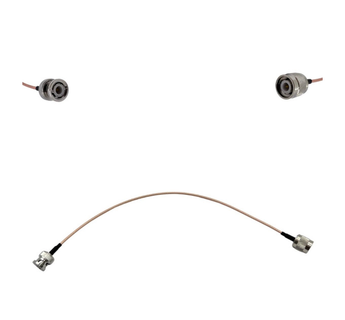 Пигтейл TNC-Male - BNC-Male ВЧ кабель перехідник RG316 довжина 30 см Пигтейл TNC-Male - BNC-Male ВЧ кабель перехідник RG316 довжина 30 см