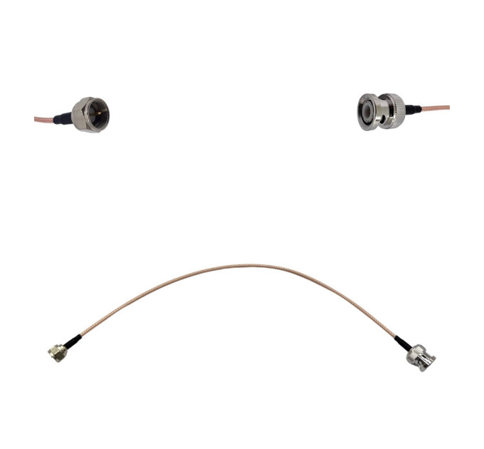Пігтейл UHF-Male - BNC-Male ВЧ кабель перехідник RG316 довжина 30 см Пігтейл UHF-Male - BNC-Male ВЧ кабель перехідник RG316 довжина 30 см