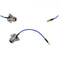 Пігтейл N-Type-Female Фланцевий - MMCX-Male ВЧ кабель перехідник ss405 15 см