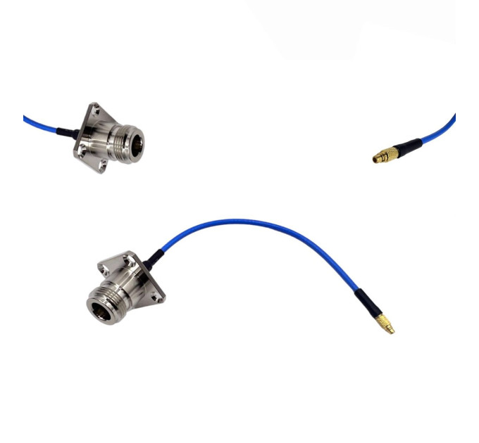 Пігтейл N-Type-Female Фланцевий - MMCX-Male ВЧ кабель перехідник ss405 15 см