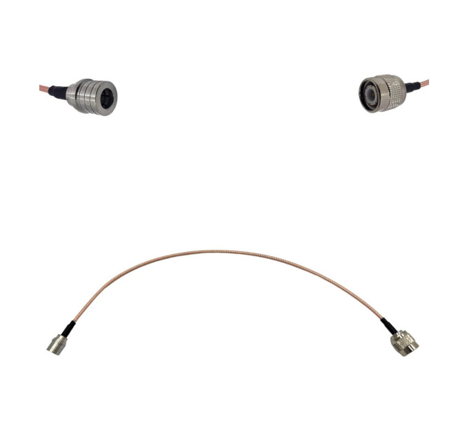 Пігтейл QMA-Male - TNC-Male ВЧ кабель перехідник RG316 довжина 30 см Пігтейл QMA-Male - TNC-Male ВЧ кабель перехідник RG316 довжина 30 см