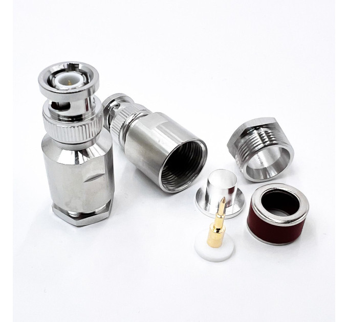 Роз'єм BNC-Male на кабель RG-213 під пайку