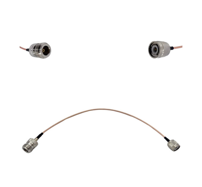 Пигтейл TNC-Male - N-Type-Female ВЧ кабель переходник RG316 длинна 30 см Пигтейл TNC-Male - N-Type-Female ВЧ кабель переходник RG316 длинна 30 см