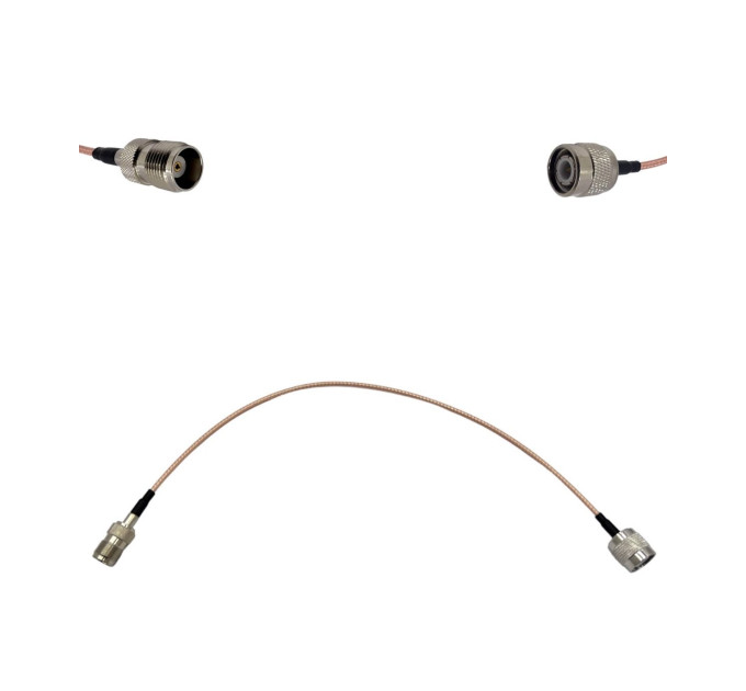 Пігтейл TNC-Male - TNC-Female ВЧ кабель перехідник RG316 довжина 30 см Пігтейл TNC-Male - TNC-Female ВЧ кабель перехідник RG316 довжина 30 см