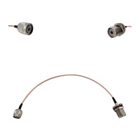 Пігтейл TNC-Male - UHF-Female ВЧ кабель перехідник RG316 довжина 30 см