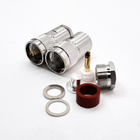 Роз'єм UHF-Male на кабель RG-213 під пайку