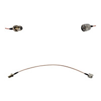 Пігтейл TNC-Male - F-Female ВЧ кабель перехідник RG316 довжина 30 см