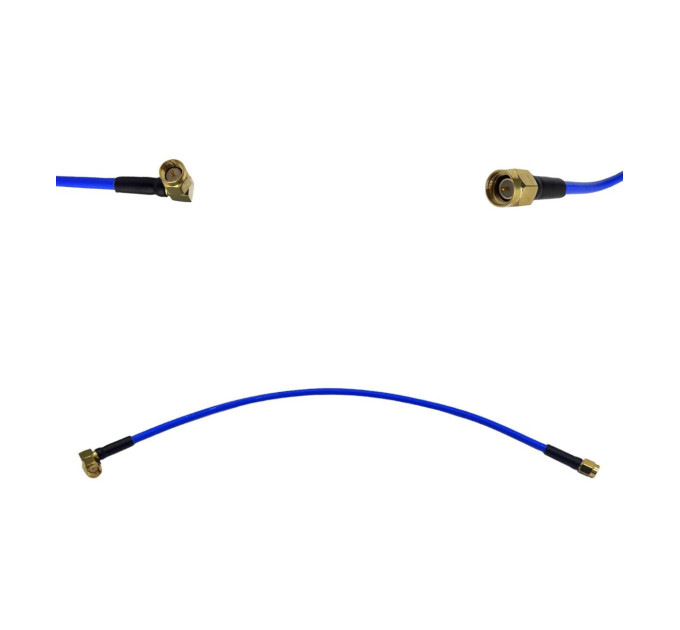 Пігтейл SMA-Male - SMA-Male-90 RG402 ВЧ кабель перехідник RG402 довжина 30 см кутовий Пігтейл SMA-Male - SMA-Male-90 RG402 ВЧ кабель перехідник RG402 довжина 30 см кутовий