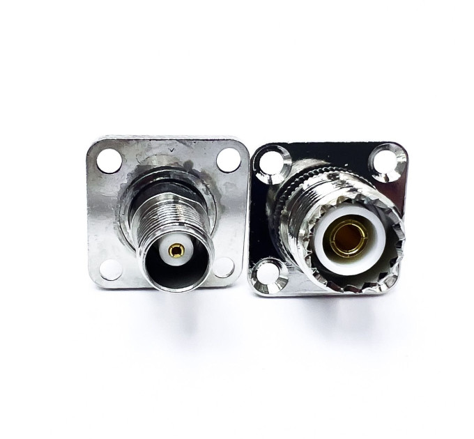 Перехідник TNC-Female - UHF-Female (конектор мама - мама) фланцевий