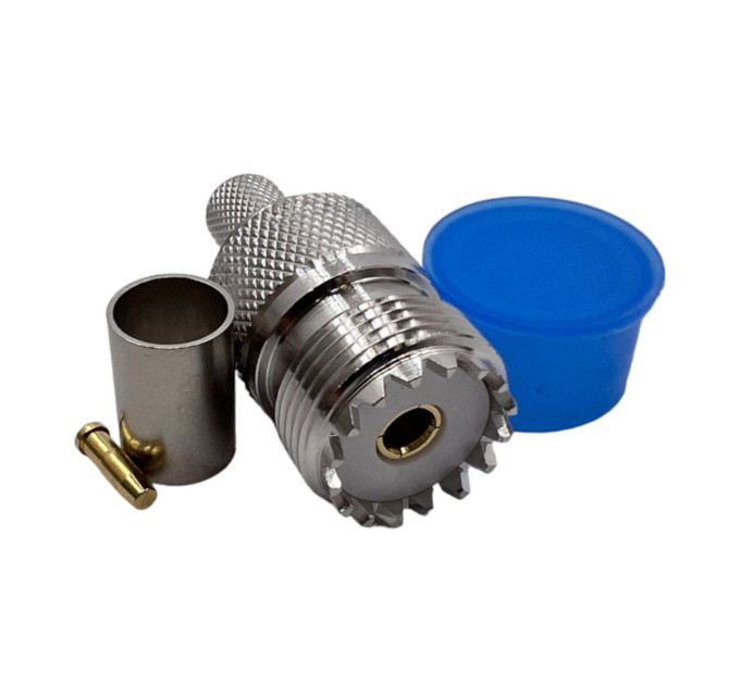 Роз'єм UHF-female (SO239) на кабель 5D-FB Роз'єм UHF-female (SO239) на кабель 5D-FB