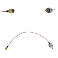 Пігтейл RP-SMA-Male - UHF-Male ВЧ кабель перехідник RG316 довжина 30 см