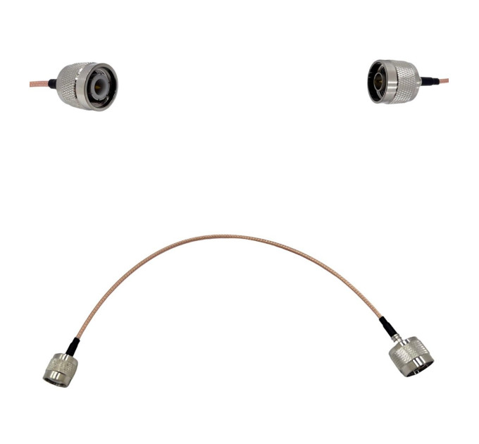 Пігтейл TNC-Male - N-Type-Male ВЧ кабель перехідник RG316 довжина 30 см Пігтейл TNC-Male - N-Type-Male ВЧ кабель перехідник RG316 довжина 30 см