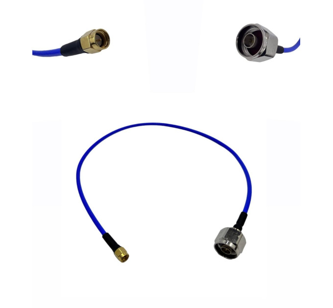 Пігтейл N-Type-Male - SMA-Male ВЧ кабель перехідник SS402 довжина 50 см