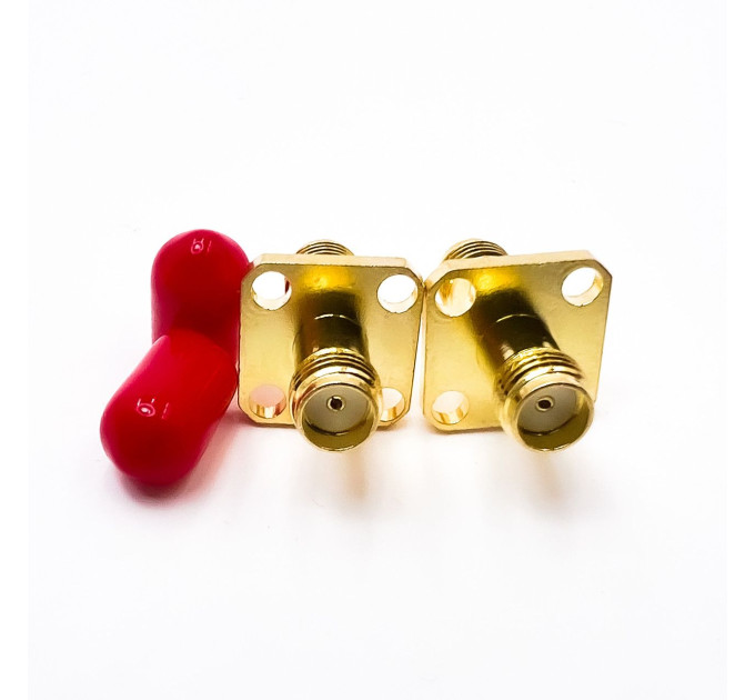 Перехідник SMA-Female - SMA-Female (конектор мама - мама) фланцевий