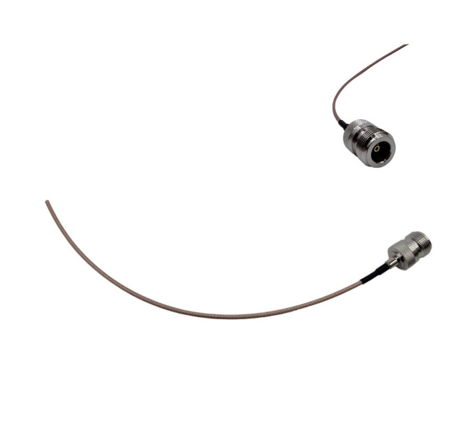 Пігтейл N-Type - Female - No connector ВЧ кабель перехідник RG316 довжина 25 см Пігтейл N-Type - Female - No connector ВЧ кабель перехідник RG316 довжина 25 см