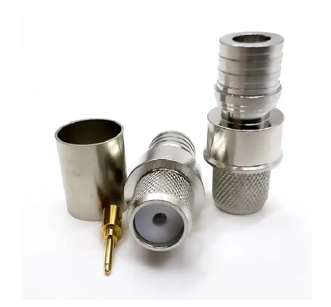 Роз'єм QMA-Male на кабель RG-8/LMR400 під обтиск