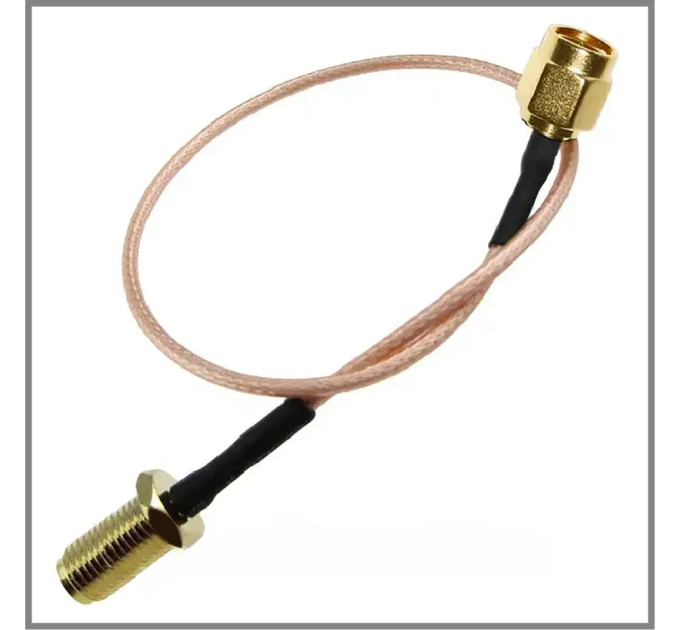 Пігтейл SMA-Male - SMA-Female ВЧ кабель перехідник RG316 довжина 30 см